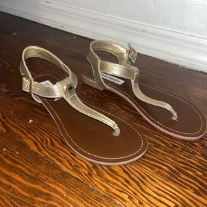 Gold Steve Madden sandals